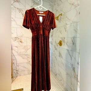Velour Maxi Dress